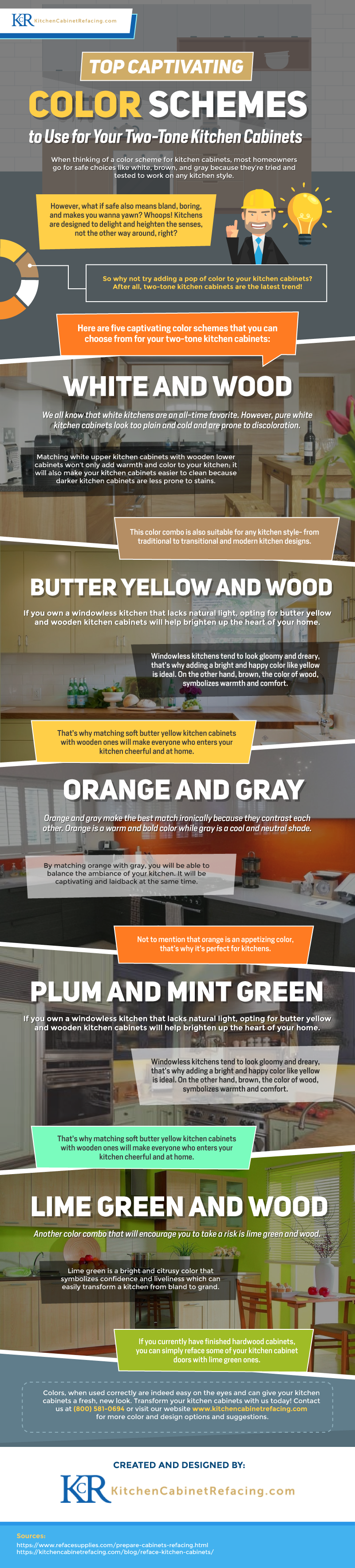 Top Captivating Color Schemes to Use for Your Two-Tone Kitchen Cabinets