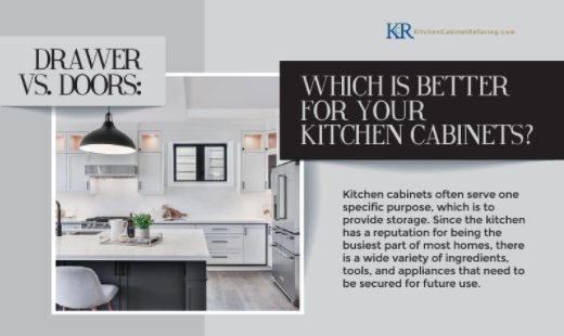 Drawer vs. Doors: Which is better for your Kitchen Cabinets.